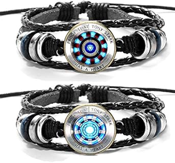 No-Clasp Women's Braided Leather Bracelet with Alloy Steel - Versatile Super Hero Wrap Design for Men and Women - Perfect Gift Idea