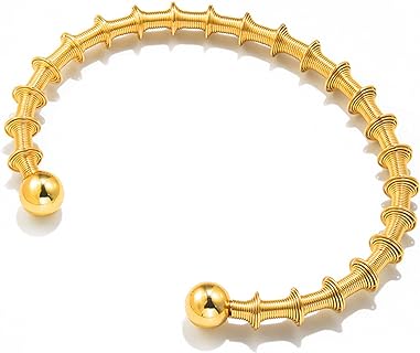 Gold Plated Forever Love Knot Infinity Bracelets | Gold Bracelet for Women Spring-Clasp Design Couples Bangle Chunky Jewelry Gifts for Boys Valentine's Day Gifts