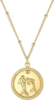 14K Gold Plated Layered Dolphin Medallion Necklace with Stainless Steel Cable Chain and Lobster Clasp - Ideal women's gift for Mother's Day, Nickel-Free for Sensitive Skin