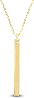AFFY Vertical Bar Pendant Necklace in 14k Gold Over Sterling Silver