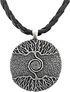 Men's Viking Necklace - Norse Mjolnir Wolf Raven Compass Amulet Pendant with Lobster Clasp on Zinc Crisscross Chain - Durable, Polished Talisman Jewelry Gift