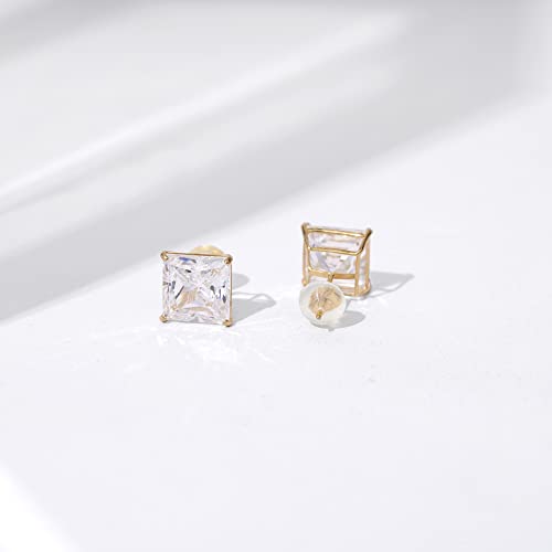 Swarovski Zirconia Square Stud Earrings