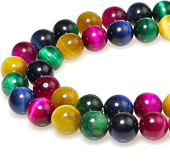 Natural Stone Beads Round Loose Gemstone Bead Charms for Jewelry Making Bracelet Necklace Earring Pendant