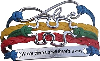 Autism Charm Bracelet with Box Chain & Adjustable Clasp, Autism Awareness Jewelry for Women in Puzzle Piece Design