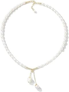 Freshwater Baroque Pearl Pendant Necklace for Women and Teen Girls, Jewelry Gifts for Her, Anniversary and Birthday Gifts for Wife and Girlfriend, Mother's Day Gifts for Mom, Women’s Day Gifts