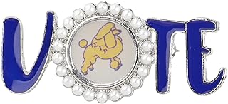 Elegant Gold Poodle Brooch with Stainless Steel Pin Clasp for Sorority Women - SigmaRho Sorority Paraphernalia Jewelry Gift