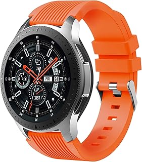 Dirrelo Bracelet pour Montres Connectées Huawei et Samsung avec Silicone Souple, Ajustable pour 6,9-8,7 et 22mm, Confortable, Résistant à lEau, Idéal Quotidiennement
