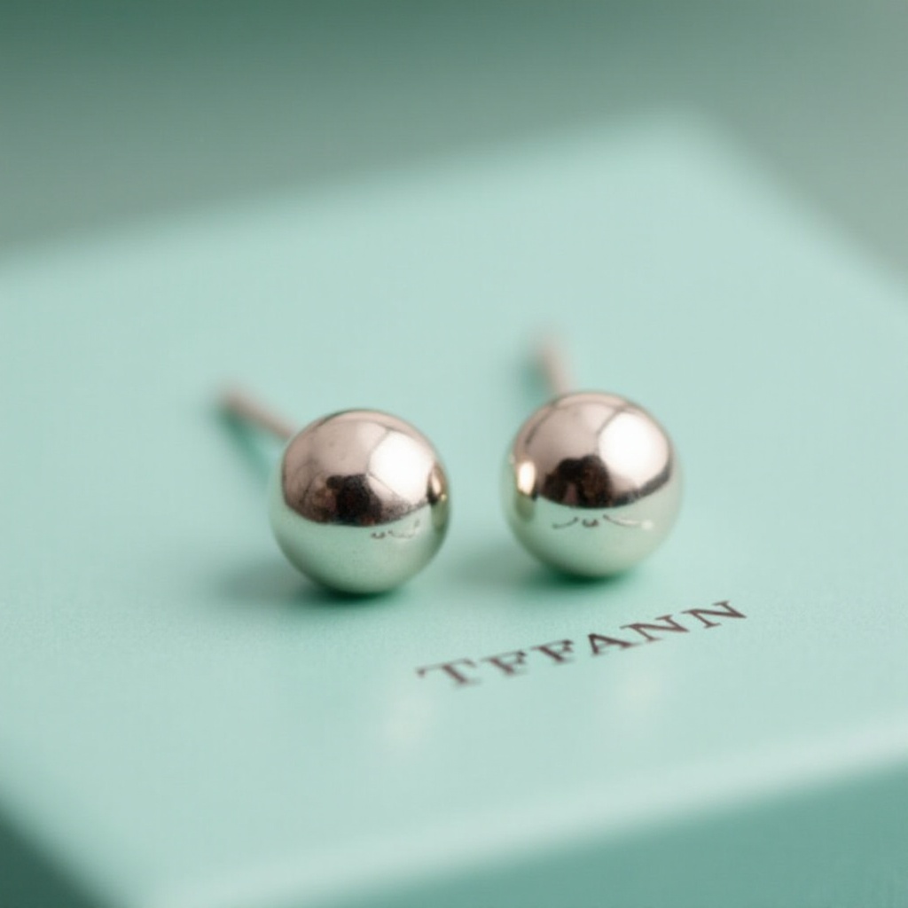 boucles d'oreilles boule de tiffany