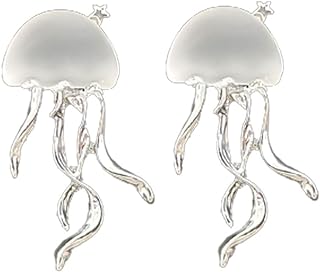 Jellyfish Earrings for Women Ocean Animal Fish Earrings Studs Sea Octopus Jellyfish Earrings Summer Beach Earrings Personality Ear Jewelry