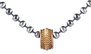 Coppertist.WU Unisex Brass Snake-Scale Circle Pendant - Ideal Jewelry Gift, Fits Snake Chain, No Chain Included