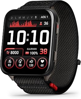 Garmin Venu X1 Montre Triathlon pour Sportifs avec Écran AMOLED 2, Lampe LED et GPS Intégré, Boîtier Ultra Fin en Titane, Idéale pour Entraînements Intensifs
