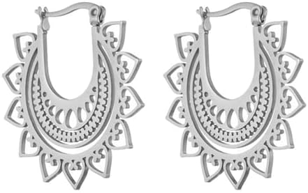 Filigree Earrings for Women Vintage Filigree Hoop Earrings Mexican Earrings Hollowed Dangle Earrings Dainty Jewelry Gifts for Women Girls