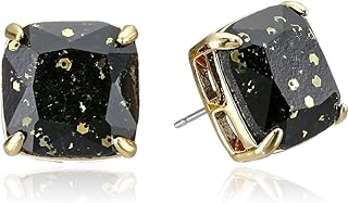 New york Large Square Stud Earrings for Women - Big Gold-Tone Post Ear Studs