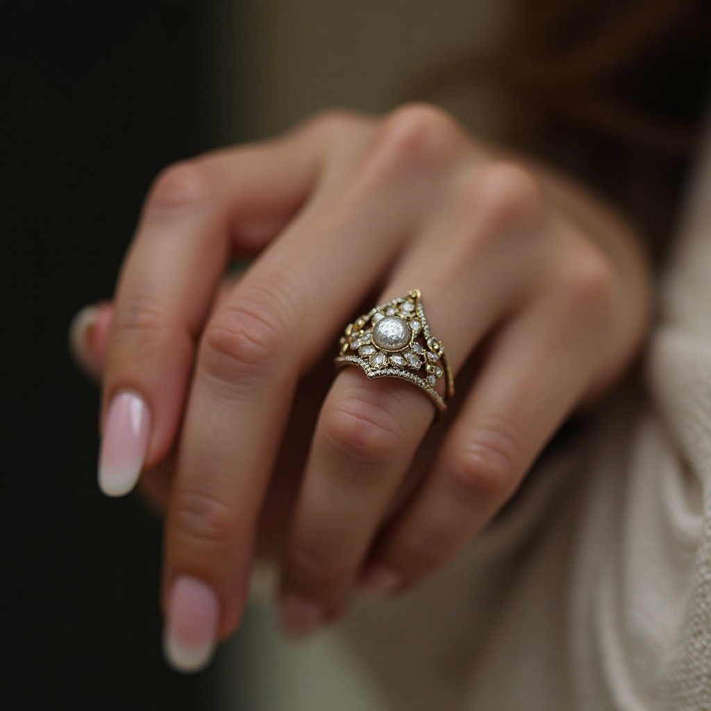 anillos en el dedo corazon