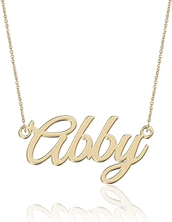 Personalized Name Necklace in 18K Gold Plated Stainless Steel – Customizable Font,Color & Length – Elegant Script Design – Ideal Gift & Girls