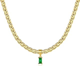 18K Gold Filled Vintage Choker Necklace Women Choker Necklace Waterproof Gold Gift for Women Necklace Jewelry Anti Tarnish Gemstone Zircon Necklace