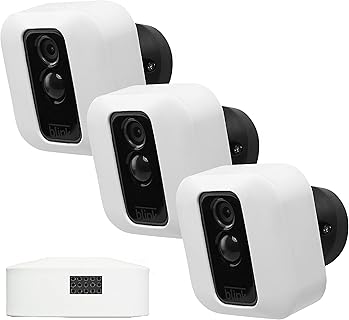 Transform your Blink XT2 Security Camera with Meffort Inc's Durable Silicone Skin Cover in White, Featuring UV and Rain Protection, and Easy Slip-On Installation (3-Pack). Ideal for Outdoor Use