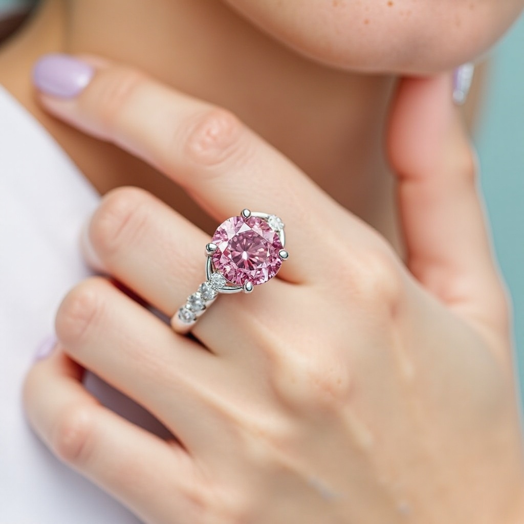 Verlobungsringe mit rosa Diamanten von Tiffany & Co.
