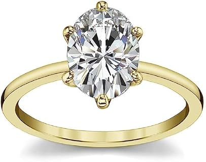 2.5 ct Oval Shaped Engagement Rings For Women Vintage Wedding Ring 925 10K 14K 18K Yellow Gold Moissanite Bridal Ring Wedding Rings