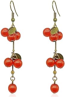 Cute Cherry Dangle Earrings Creative Assorted Fruits Drop Earring For Women Girls