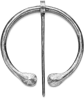 Medieval Norse Viking Brooch Vintage Pin Women Shawl Scarf Cloak Pin Clasp Clothes Fasteners Celtic Zinc Alloy Antique Silver Viking Jewelry