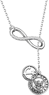 Infinity Navy Anchor Charm Military Bracelet with Lobster Clasp and Stainless Steel Chain for Mom/Grandma/Aunt/Wife/Girlfriend