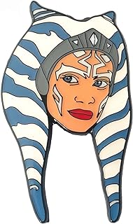 Star Wa Ahsoka Pins, Cosplay Environmental Zinc Alloy Metal Breastpin, Gifts for Women and Girls