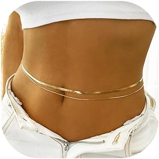 Lobster-Clasp Snake Body Chain, 18k Gold-Plated Waist Belt for Women, Simple Fashionable Summer Beach Jewelry, Ideal Gift for Girls