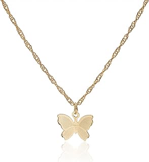 Gold Rope Chain Butterfly Choker with Ball Clasp for Women - Versatile, Elegant Jewelry