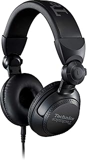 Technics EAH-DJ1200 DJ On-Ear Kopfhörer mit Schwenkarm und abnehmbarem Spiralkabel, High-End Stereoklang für Profis, ideal für intensive DJ-Sessions