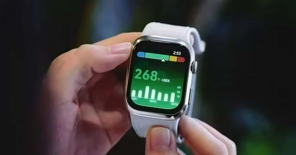 Los usuarios utilizan relojes inteligentes Huawei, cuya pantalla muestra datos de salud y gráficos de actividad, demostrando así la funcionalidad de la aplicación Huawei Health para el seguimiento de la sa