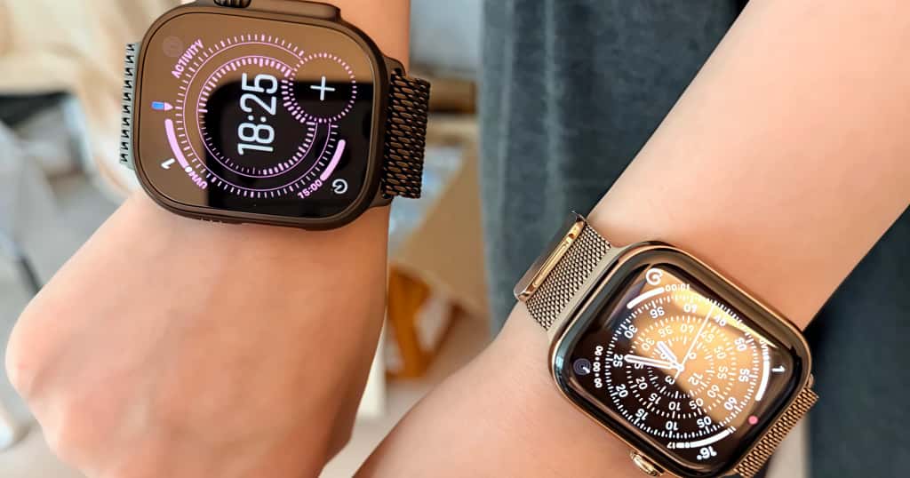 Mengenakan Apple Watch Ultra dan Apple Watch Series, demonstrasi menunjukkan cara menentukan mana yang lebih cocok