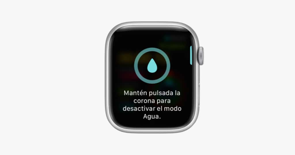 Bloqueo de agua del Apple Watch