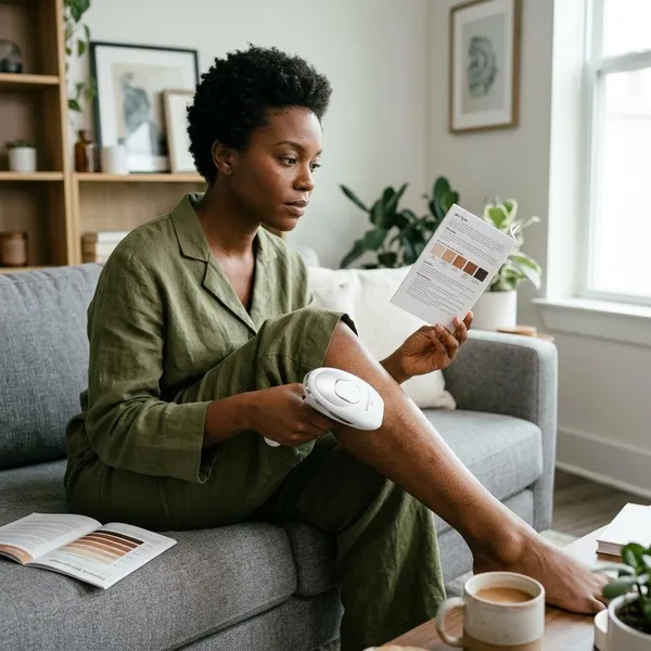 Which Fitzpatrick skin types can use at-home IPL?