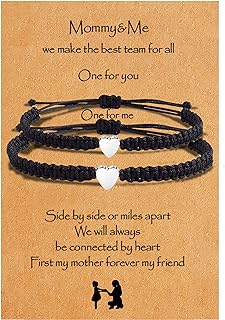 Your Always Charm Mother Daughter Bracelets Great Mother Gifts Mother's Day Gifts Mother in Law Gift Matching Bracelet for Mom and Daughter Mommy and Me Heart Matching Wish Bracelets Daughter Gift from Mom