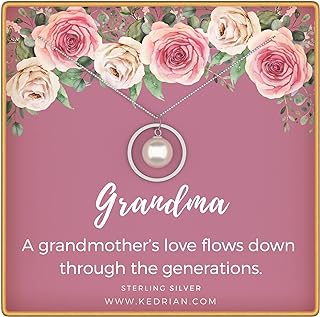 925 Sterling Silver Grandma Pendant Necklace, Ideal Gift for Mom, Grandmother, Nana, Gigi and More, Stunning Design with No Gemstones, Perfect for Special Occasions & Celebrations - Elegant Chain Necklace
