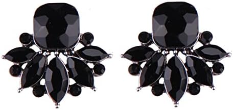 Vintage Rhinestone and Copper Crystal Drop Dangle Earrings for Women and Teen Girls