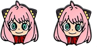 Zinc Metal Anime Stitch Stud Earrings with Push Back Closure for Men and Women - Cartoon Themed Design