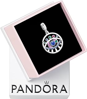 Pandora The Eye Medallion Bracelet Charm Me Bracelets - Stunning Women's Jewelry - Gift for Women - Made with Sterling Silver & Enamel, With Gift Box