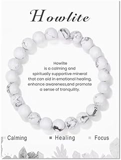 Healing Crystal Stone Anxiety Bead Bracelet with Box Chain and Spring Ring Clasp Design for Women and Men - Serene Yoga Gemstone Jewelry Gift