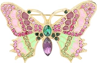 Animal brooch Women's Fashion Unique Crystal Rhinestone Vintage Enamel Lapel Safety Pin, Clothing Jewelry Clothing Backpack Jacket Hat Decoration DIY