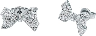 Ted Baker London Barseta Women's Crystal Bow Stud Earrings with Push Back, No Gemstone, Made of Durable Brass Material - Elegant Design for Casual and Formal Wear