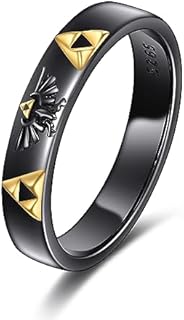 Unisex Sterling Silver CRMAD Anime Wedding Ring with Captivating Moonstone, Size 7 - Ideal Gift for Anime Enthusiasts