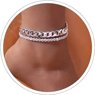 Silver Ankle Bracelets for Women Gold Anklets for Women Waterproof Stainless Steel Snake Chain Anklet Summer Bracelets Simple Dainty Anklet Foot Beach Jewelry