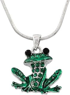 Frog Pendant Necklace with 21" Chain Fashion Jewelry & Gift Box