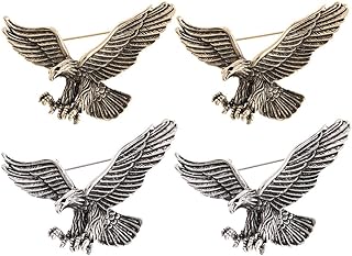 Brooches for Women 4pcs Eagle Pin, Animal Lapel, Fashion Jewelry Suit Brooches Accessories Hat for Women