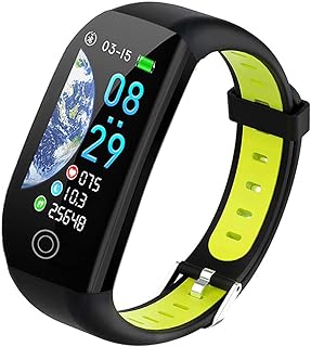 PUZESHUN スマートウォッチ 1.14インチHDカラー画面とIP68防水で、万歩計付きで活動量計測に最適。男女兼用、プレゼントにも最適。