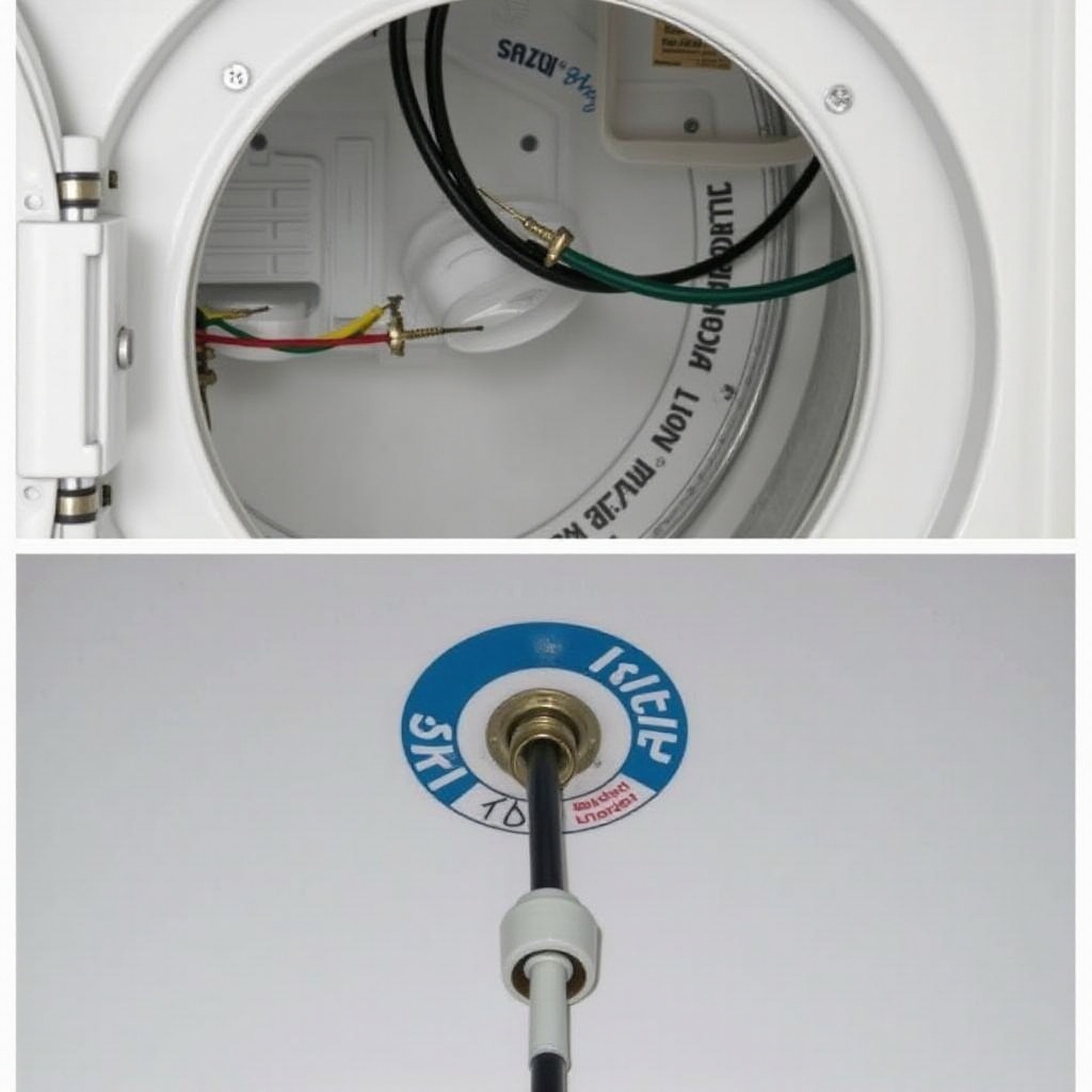 how to install a four prong dryer cord