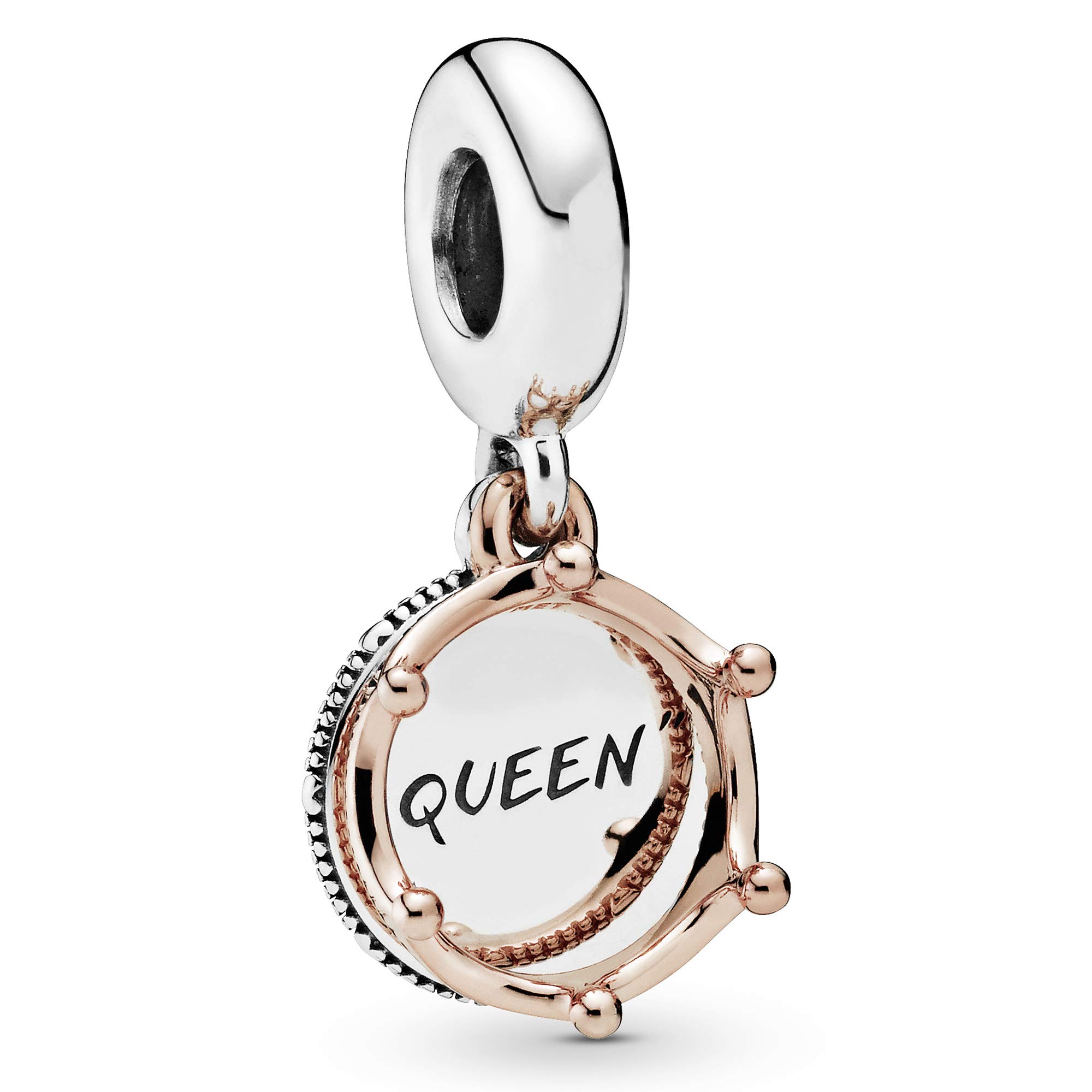Pandora Queen & Regal Crown Dangle Charm Bracelet Charm Moments Bracelets - Stunning Women's Jewelry - Gift for Women in Your Life - Made Rose & Sterling Silver