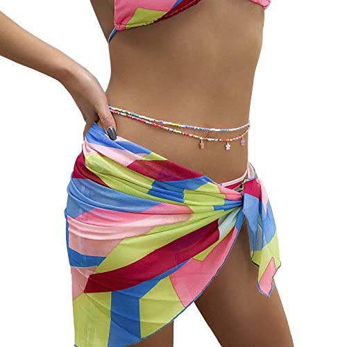 Sexy Beaded Waist Chain Summer Boho Bikini Beads Belly Chains Summer Beach Waist Bead Belly Chain Body Chain Jewelry for Women Girls